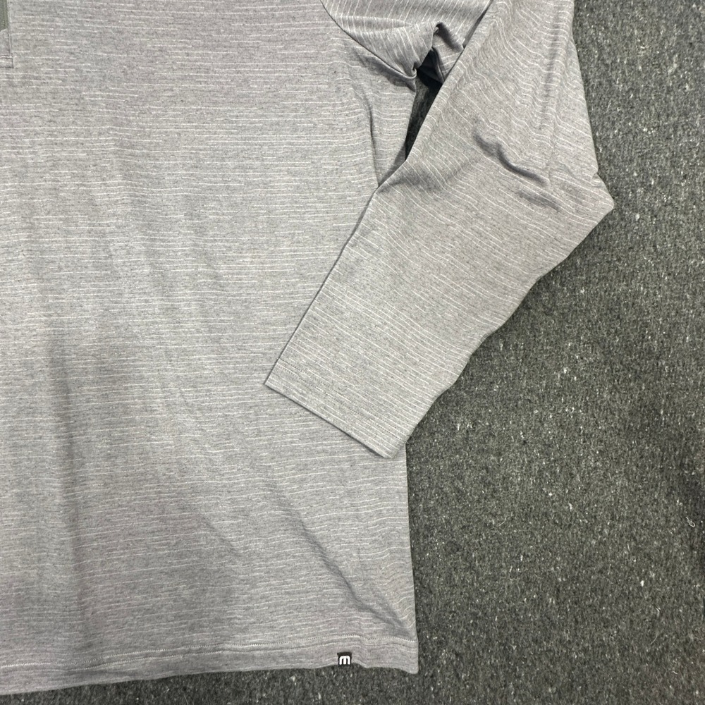 Travis Mathew Crestview 1/4 Zip Men XXL Grey Heather Performance HD Supply Logo - Picture 7 of 10